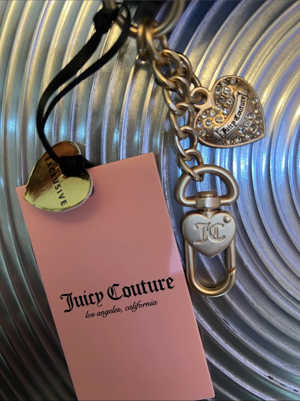 JUICY COUTURE LOVERS CLUB DUAL SIDED cARD CASE
